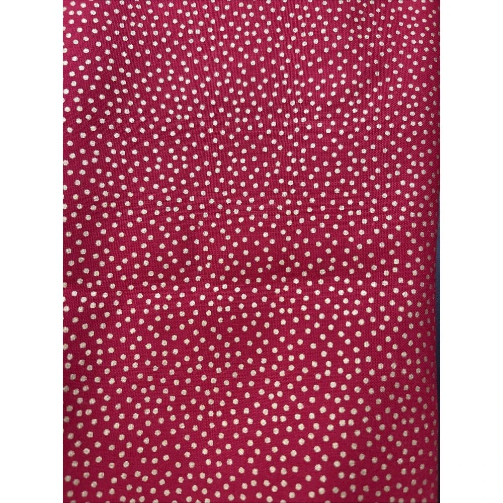 Fabric Lot Quilting Crafts Sewing Art Project Cotton Prints Red Tones 6 Pc
